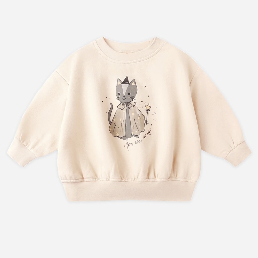 Relaxed Fleece Sweatshirt || Magic Cat
